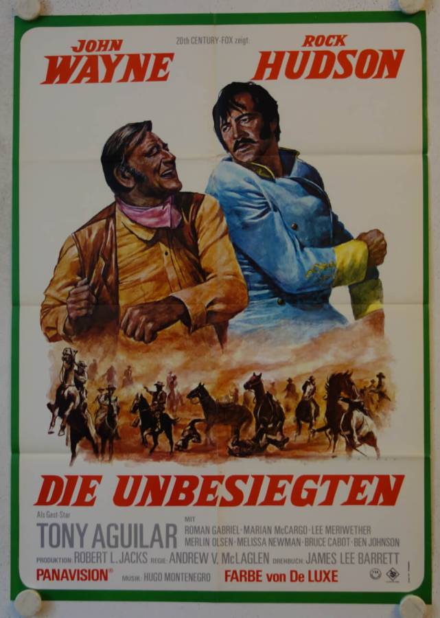 The Undefeated original release german movie poster